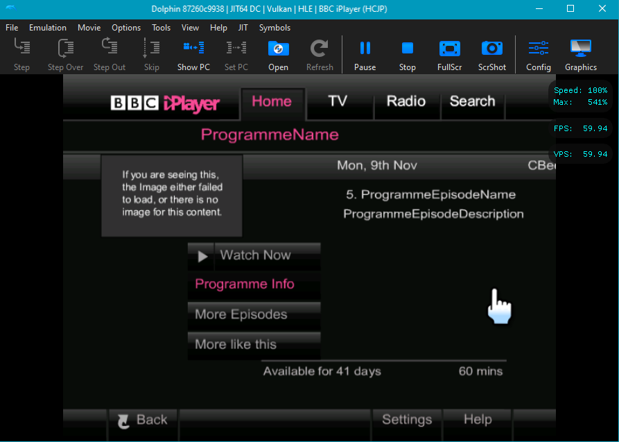 BBC iPlayer Wii